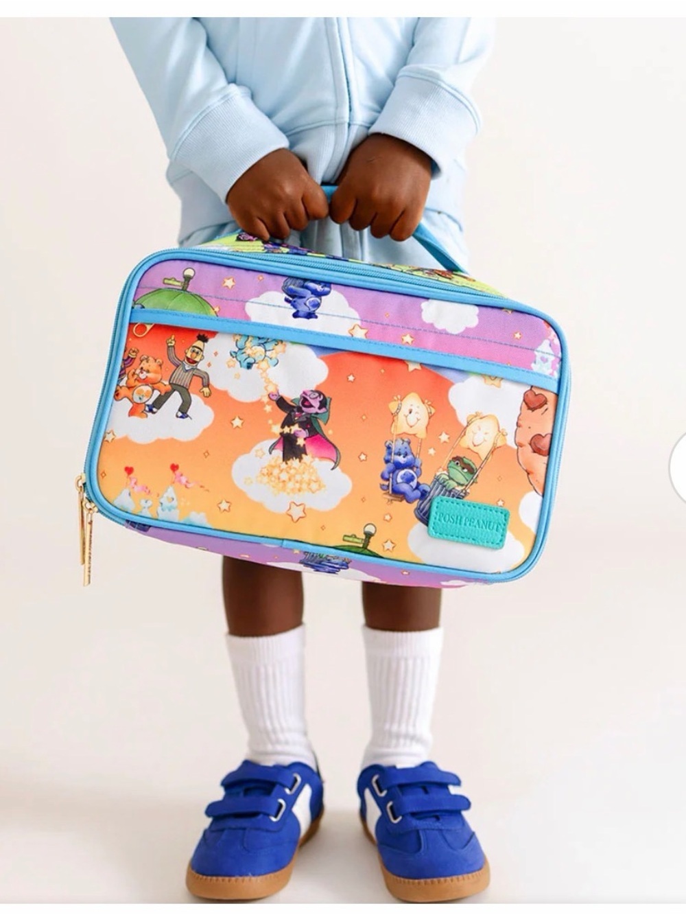 Posh Peanut Rainbow Cloud Character Kids Lunch Bag - Sesame Street Care Bears